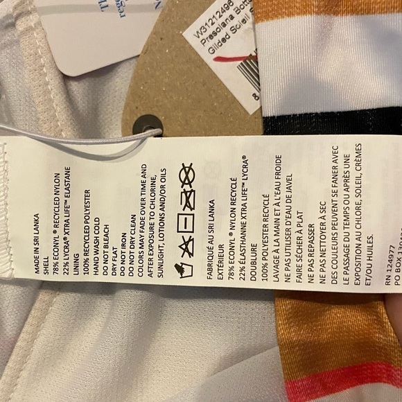 PrAna Bikini Bottom NWT Gilded Soleil Stripe - Picture 12 of 14